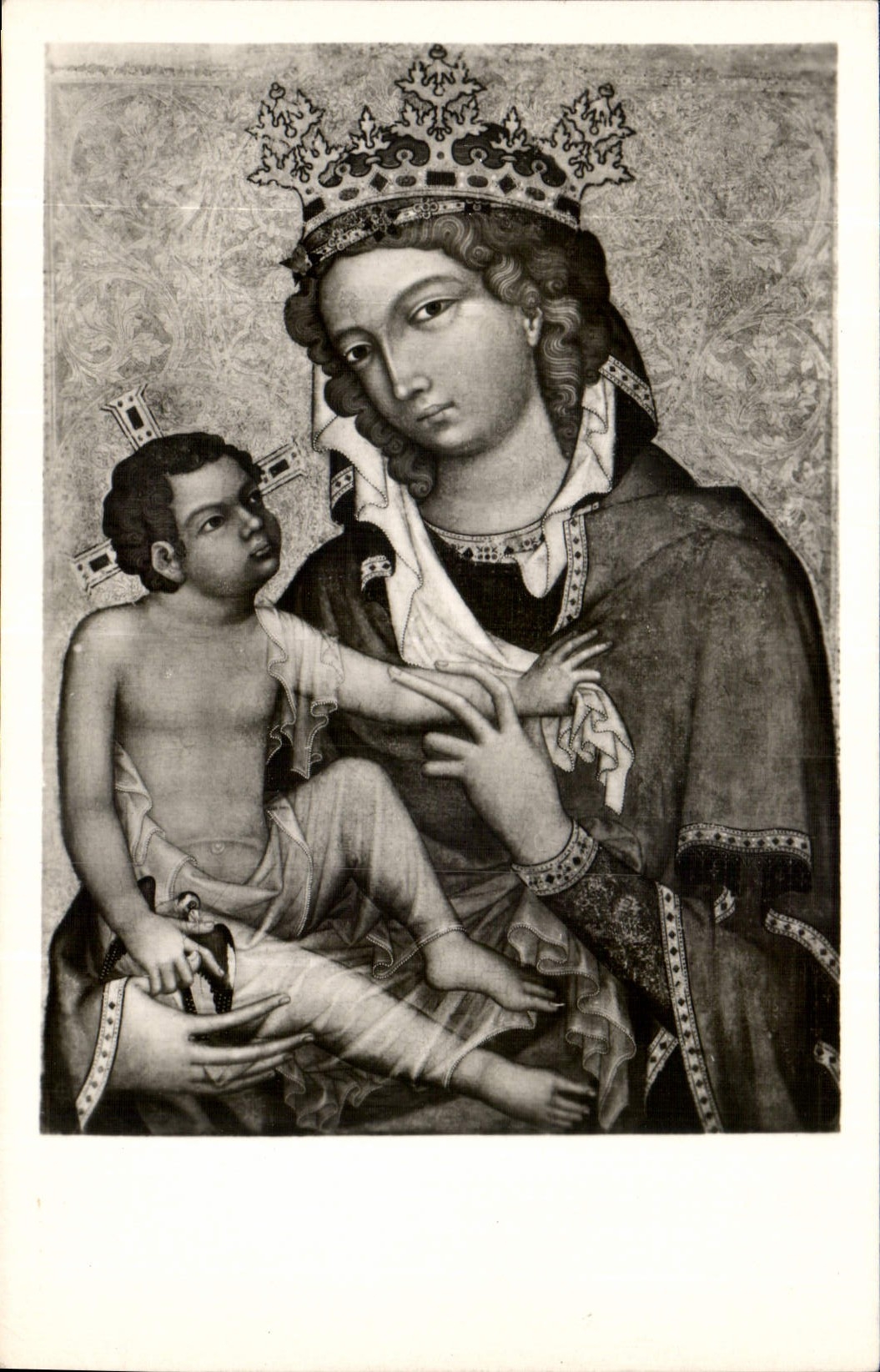 CPA Le Maitre tcheque Madone a l'Enfant dite de Veveri 1350 environ Galerie Nationale de Prague 