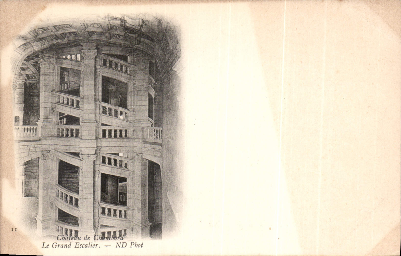 CPA Chateau de Chambord le Grand Escalier 