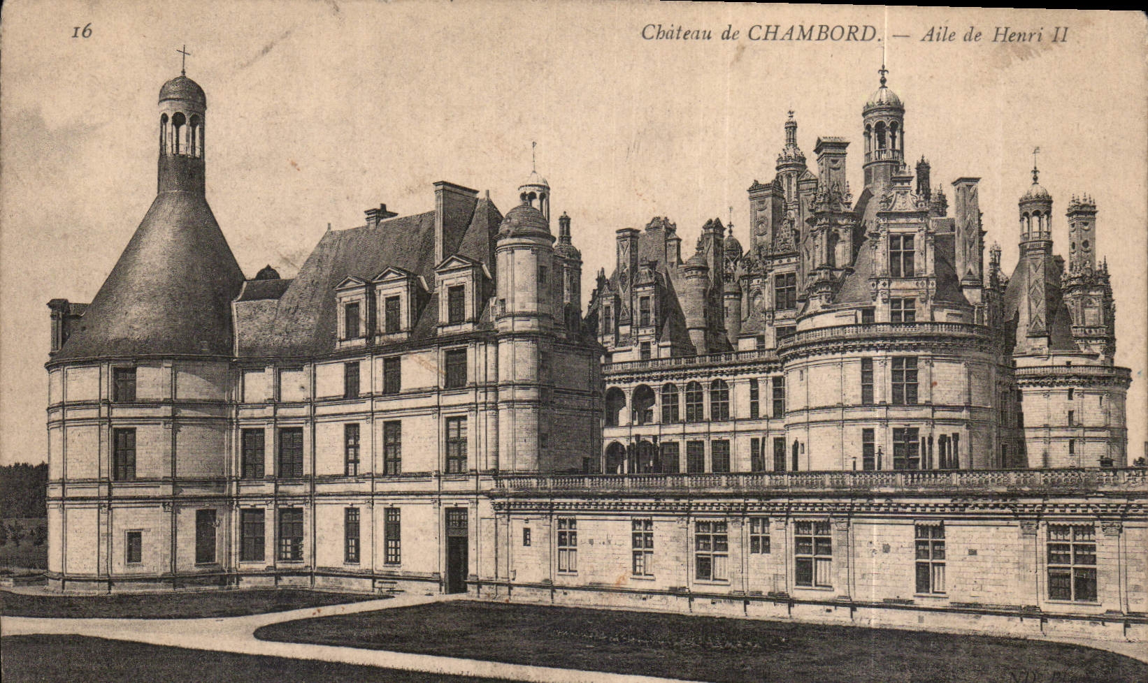 CPA Chateau de Chambord Aile de Henri II 
