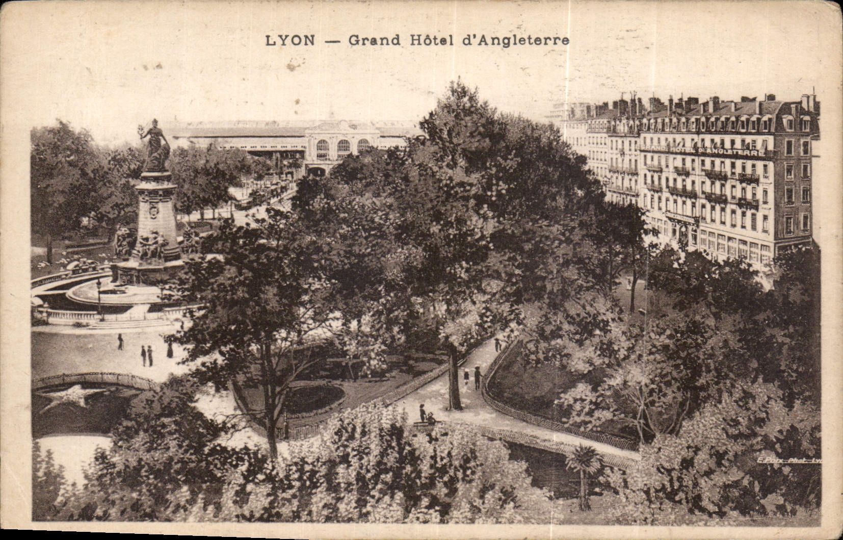 CPA Lyon Grand Hotel d'Angleterre 