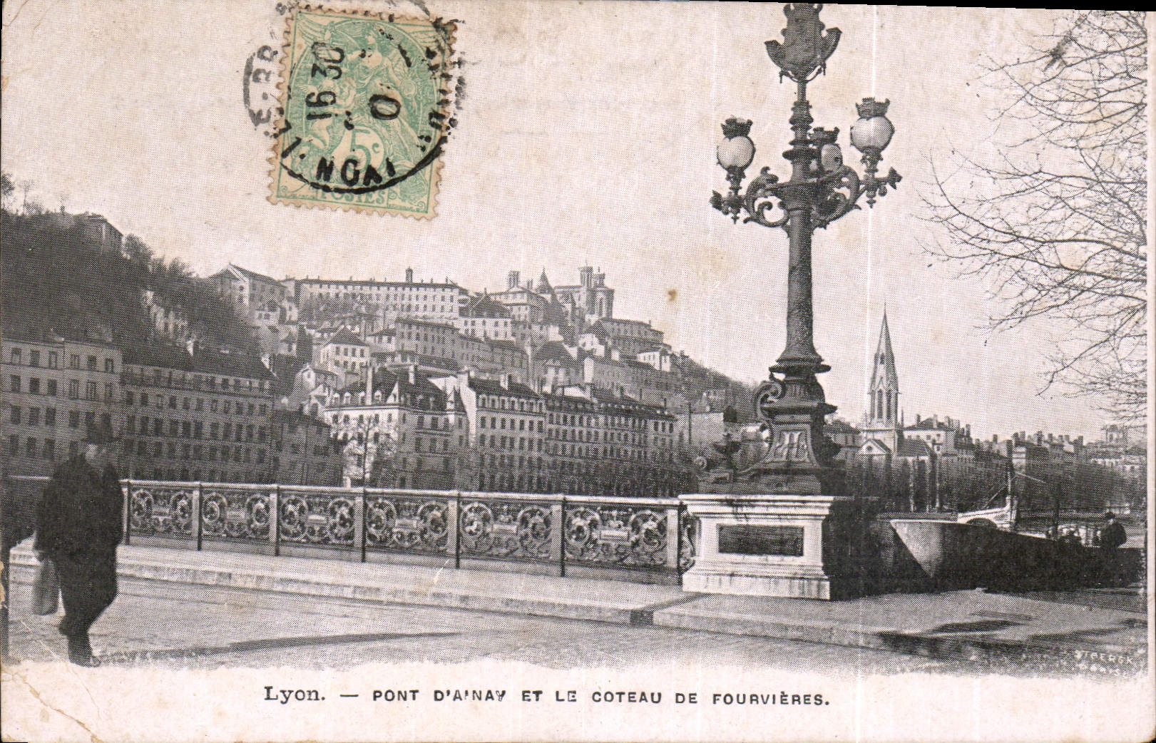 CPA Lyon Pont d'Ainay et le Coteau de Fourvriere 