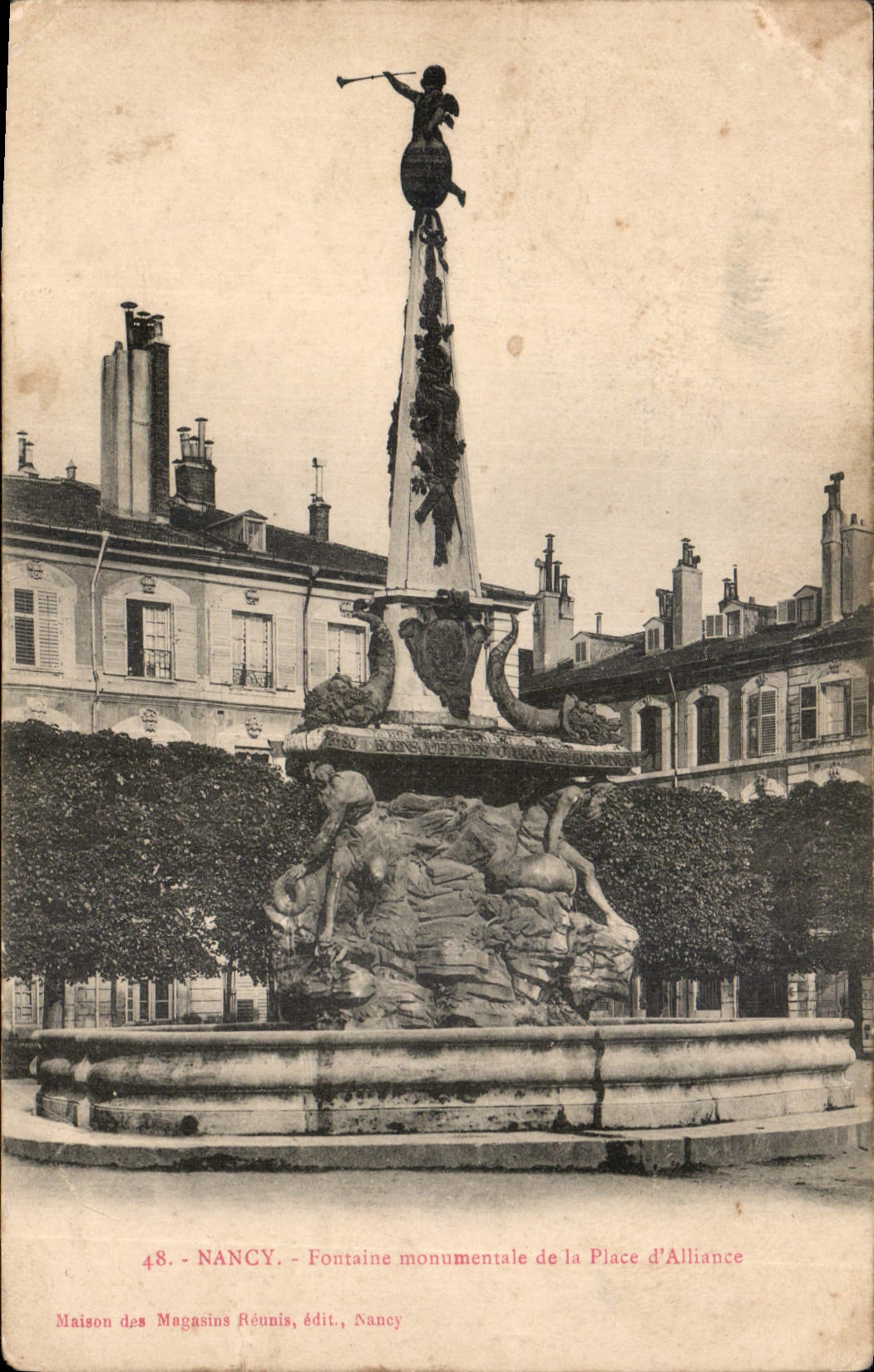 CPA Nancy Fontaine monumentale de la Place d'Alliance 