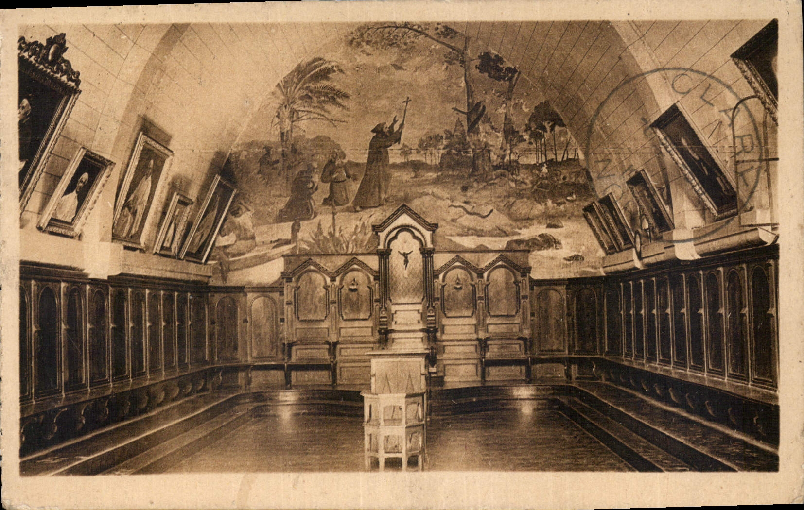 CPA Ile Saint Honorat Monastere Salle du Chapitre 