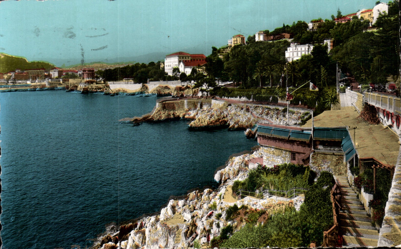 CPA Nice Route en Corniche de Nice au Port