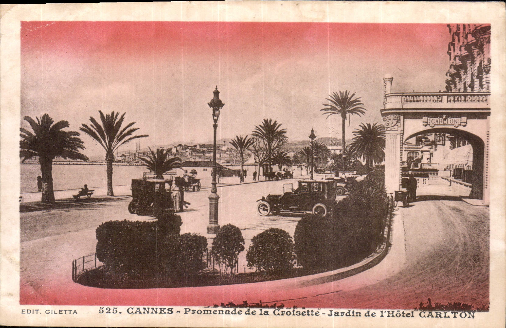 CPA Cannes Promenade de la Croisette Jardin de l'Hotel Carlton 