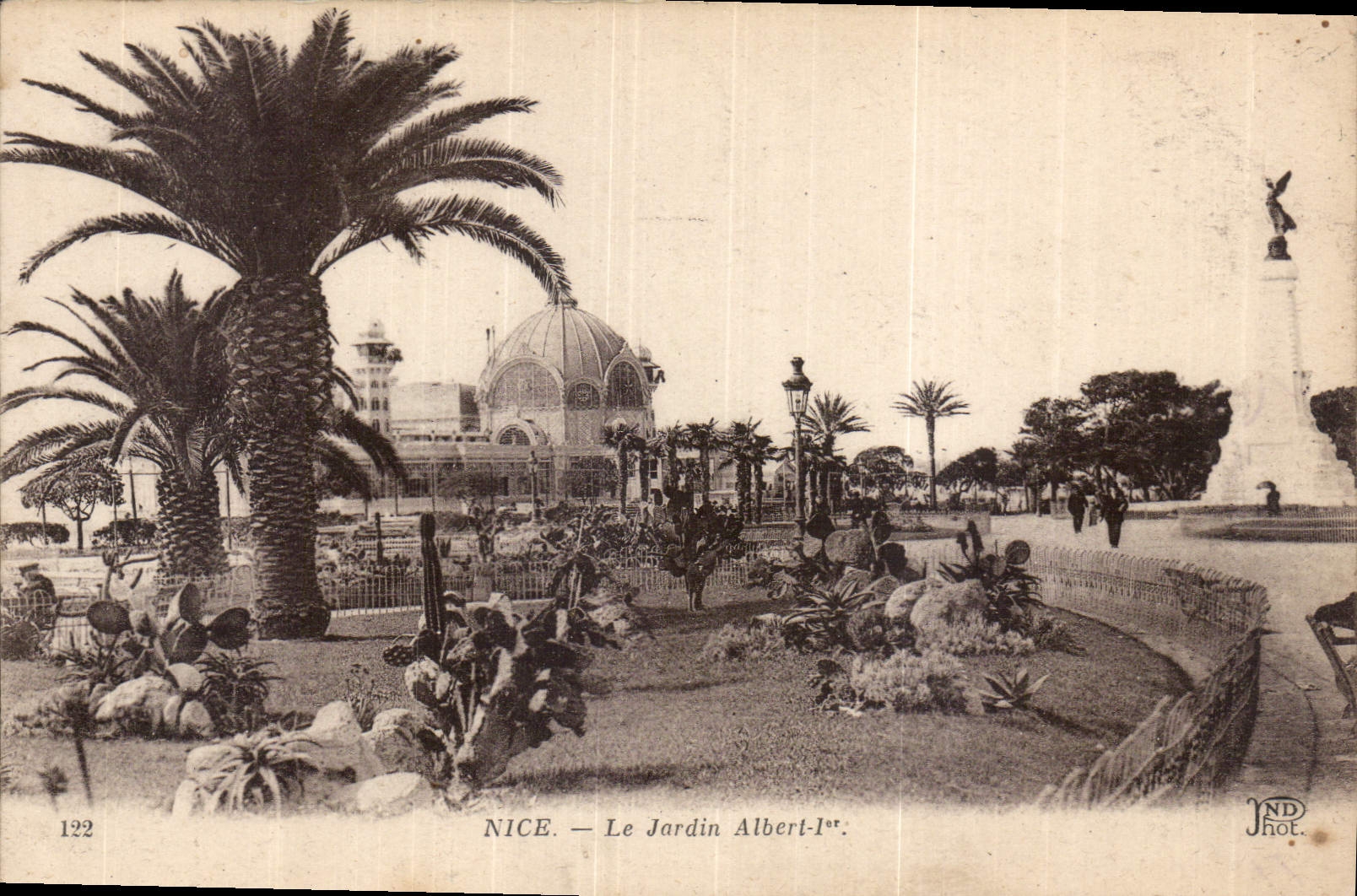 CPA Nice Le Jardin Albert Ier 