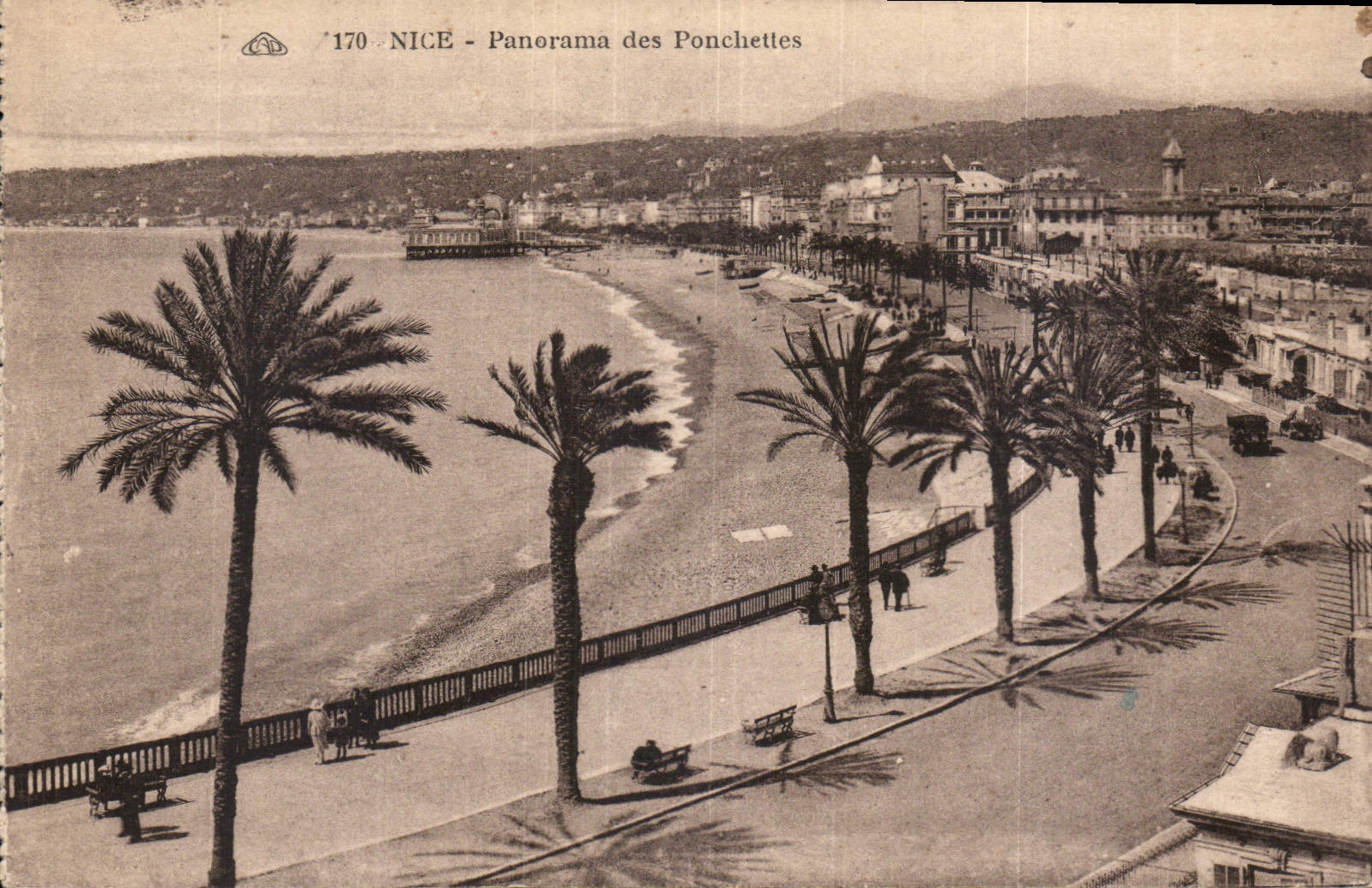 CPA Nice Panorama des Ponchettes 
