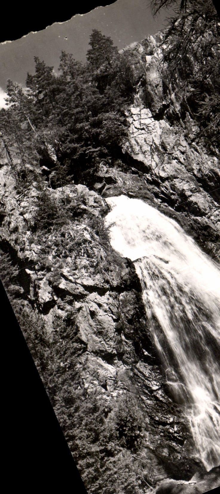 CPA Saint Martin Vesubie A M la cascade du Boron