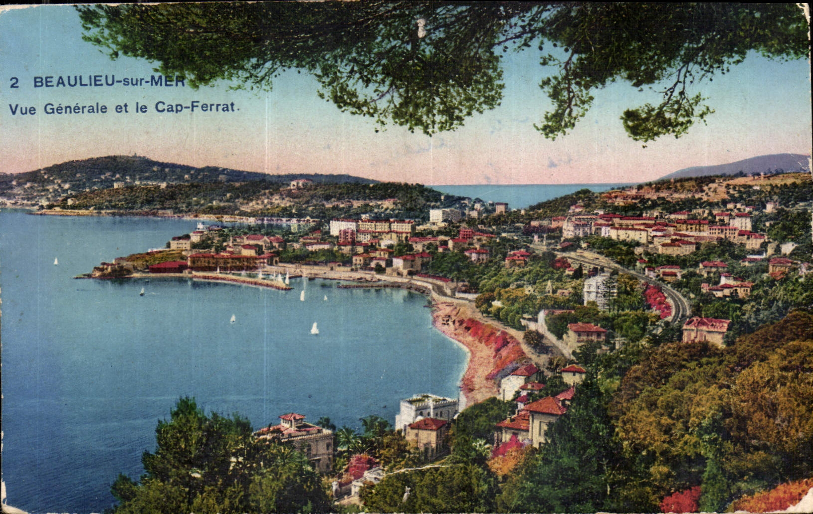 CPA Beaulieu sur Mer vue generale et le Cap Ferrat