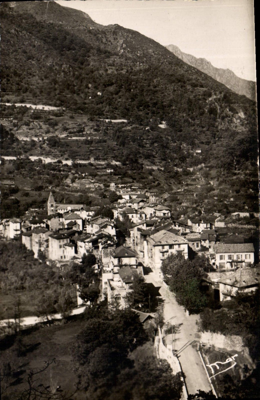 CPA Saint Sauveur sur Tinee A M vue generale