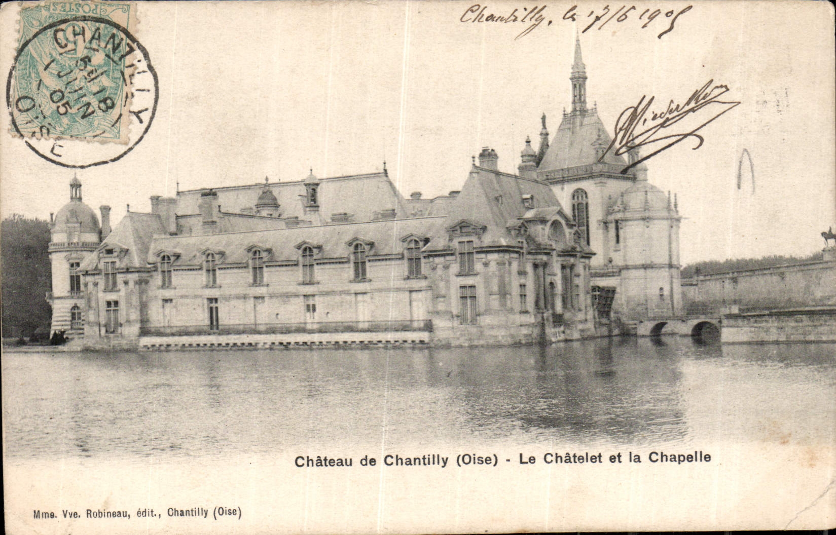 CPA Chateau de Chantilly Oise le Chatelet et la Chapelle 