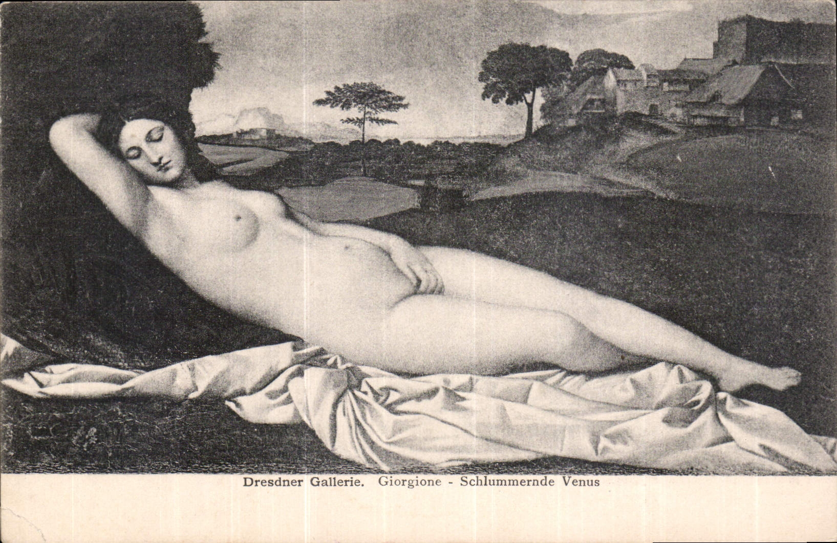 CPA Dresdner Gallerie Girgione Venus