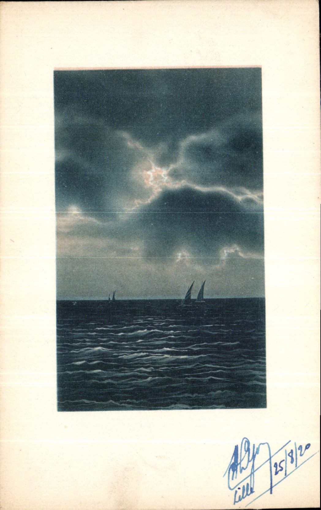 CPA Coucher de soleil