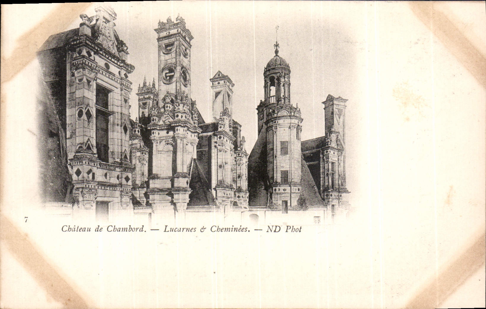 CPA Chateau de Chambord Lucarnes et Cheminees