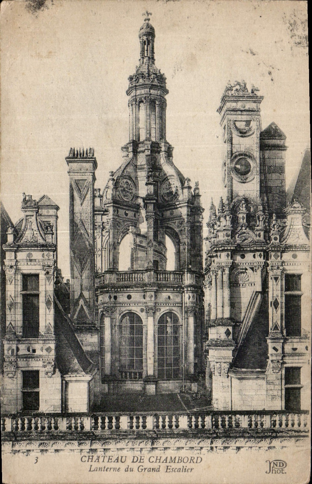 CPA Chateau de Chambord Lanterne du Grand Escalier 