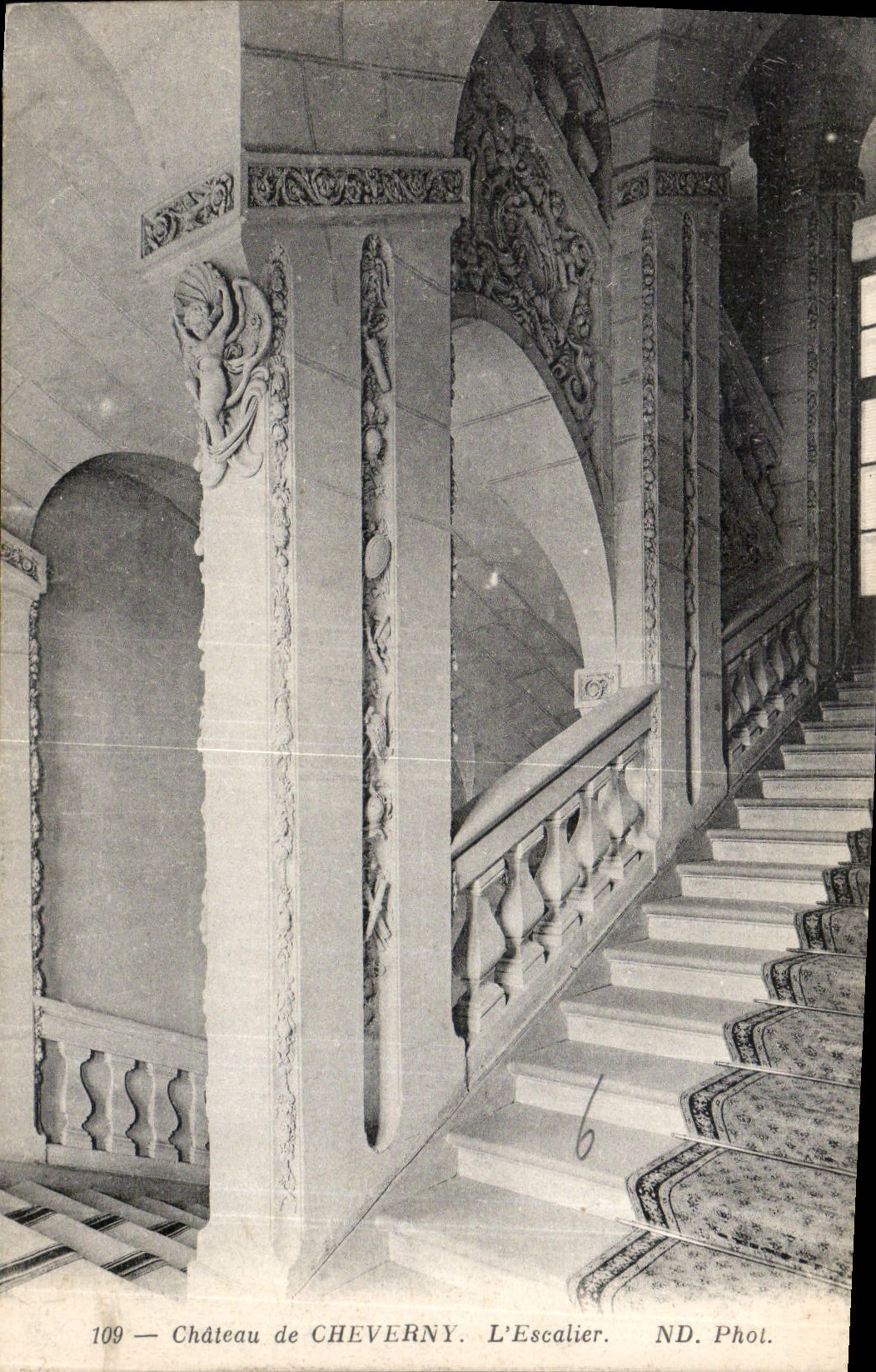 CPA Chateau de Cheverny l'Escalier 