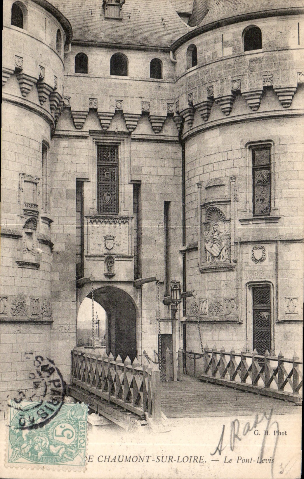 CPA Chaumont sur Loire le Pont Levis