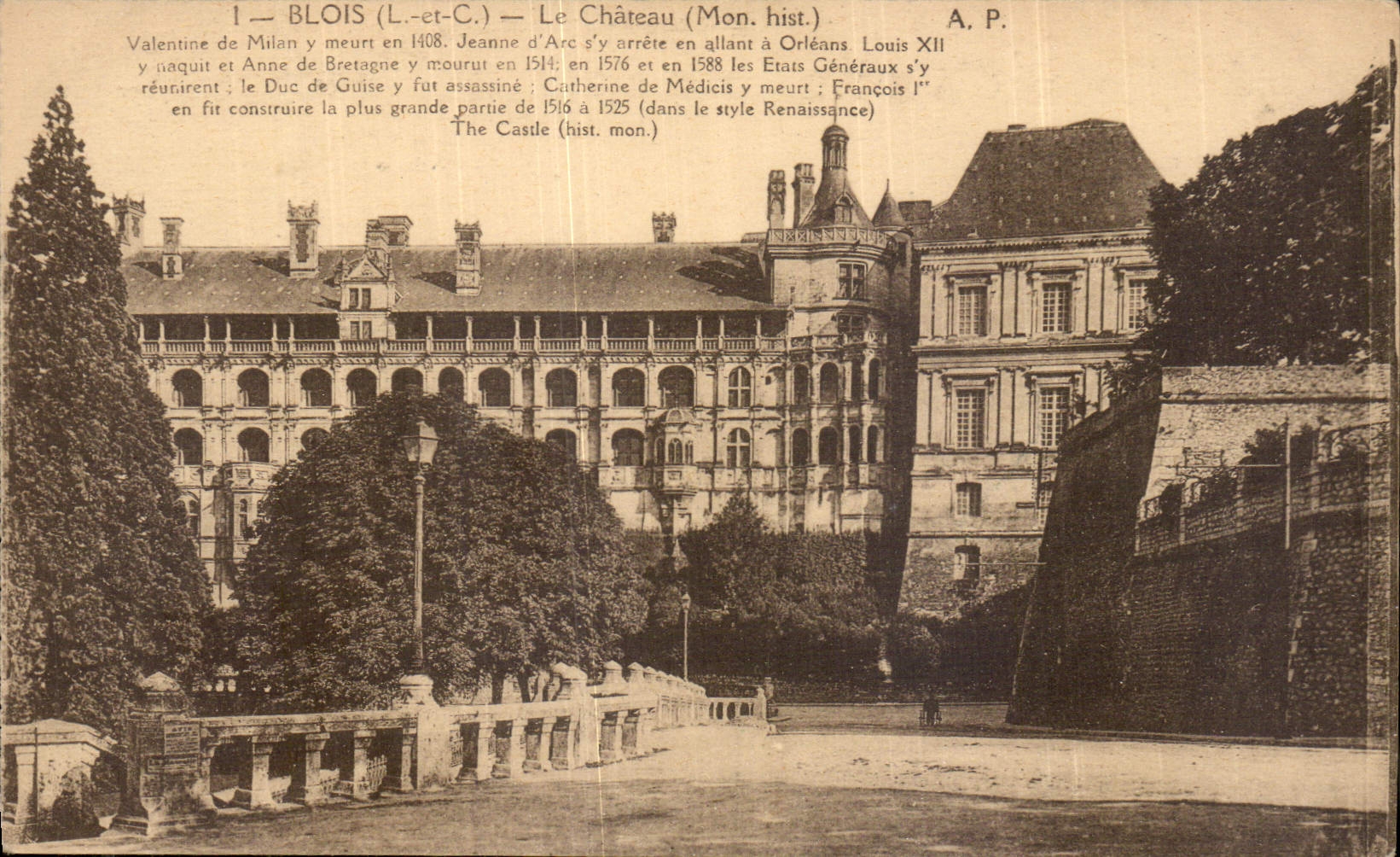 CPA Blois L et C le Chateau Mon hist 