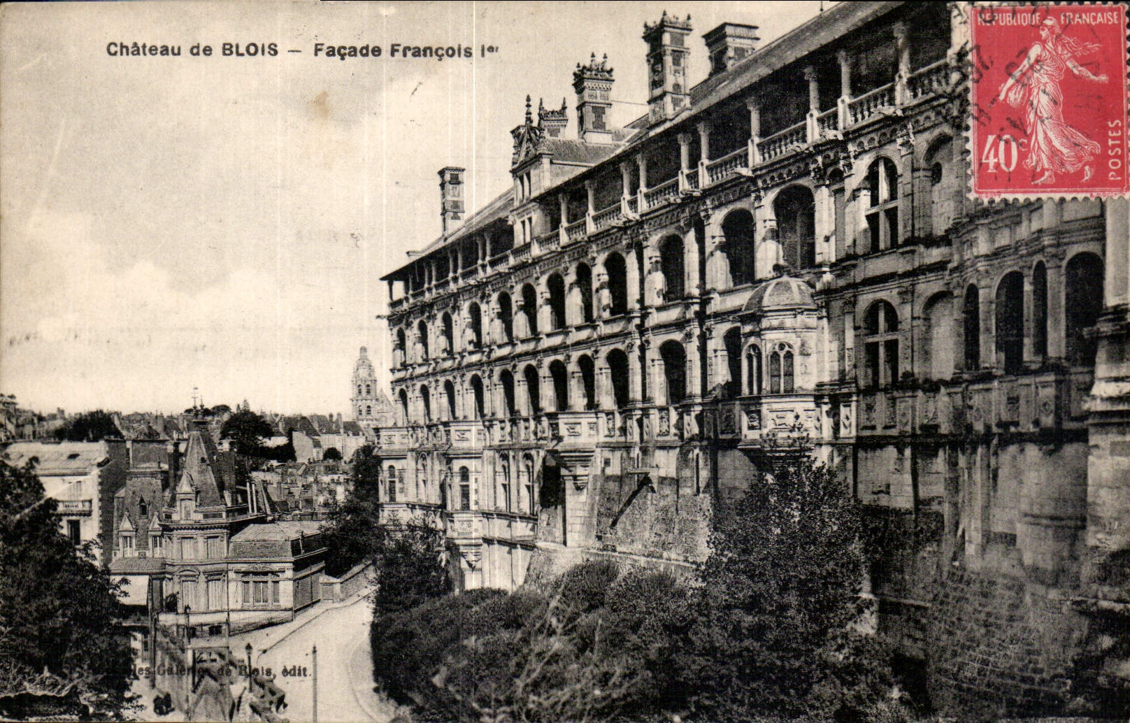 CPA Chateau de Blois Facade Francois Ier 