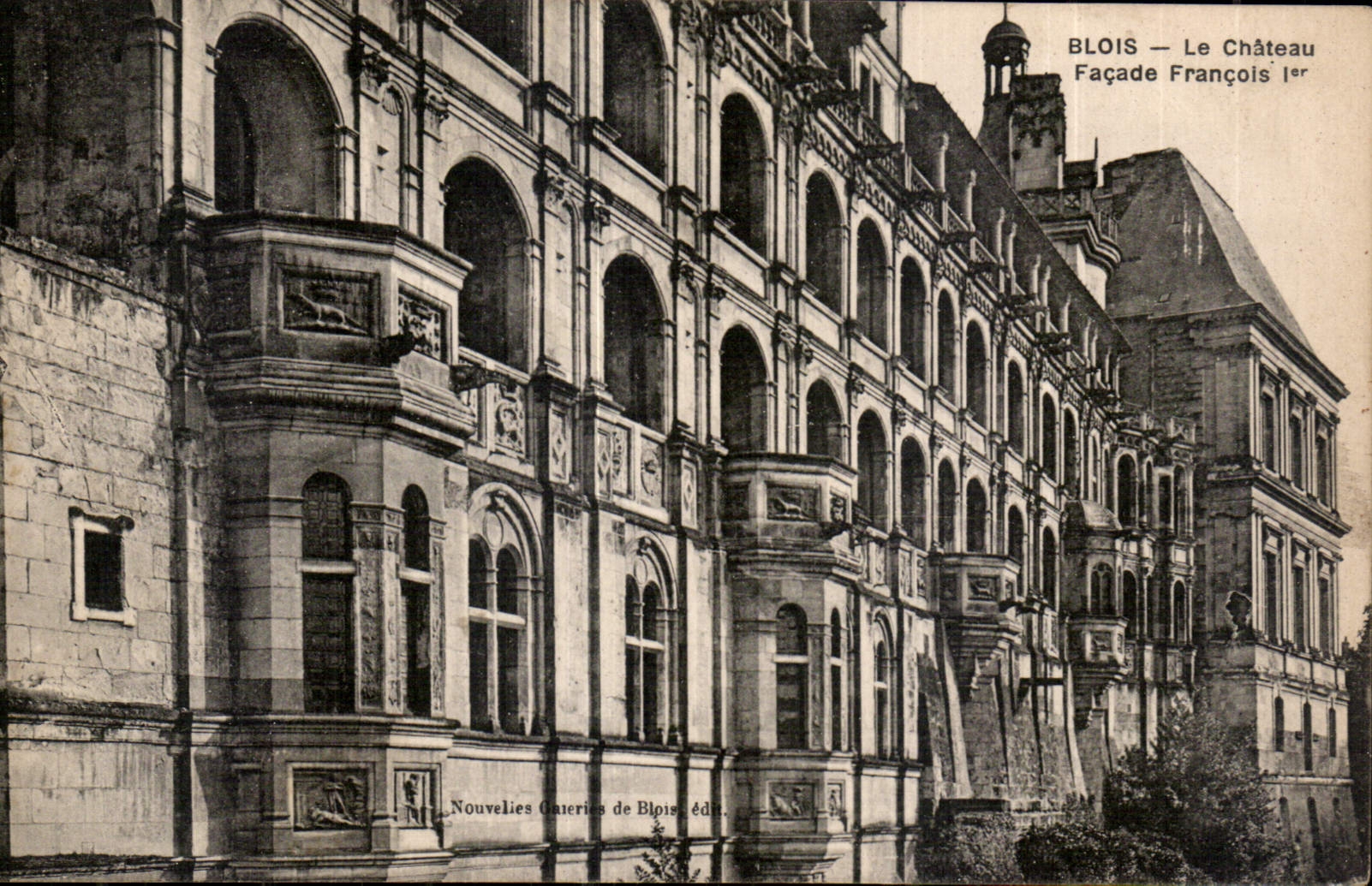 CPA Blois Le Chateau Facade Francois Ier 