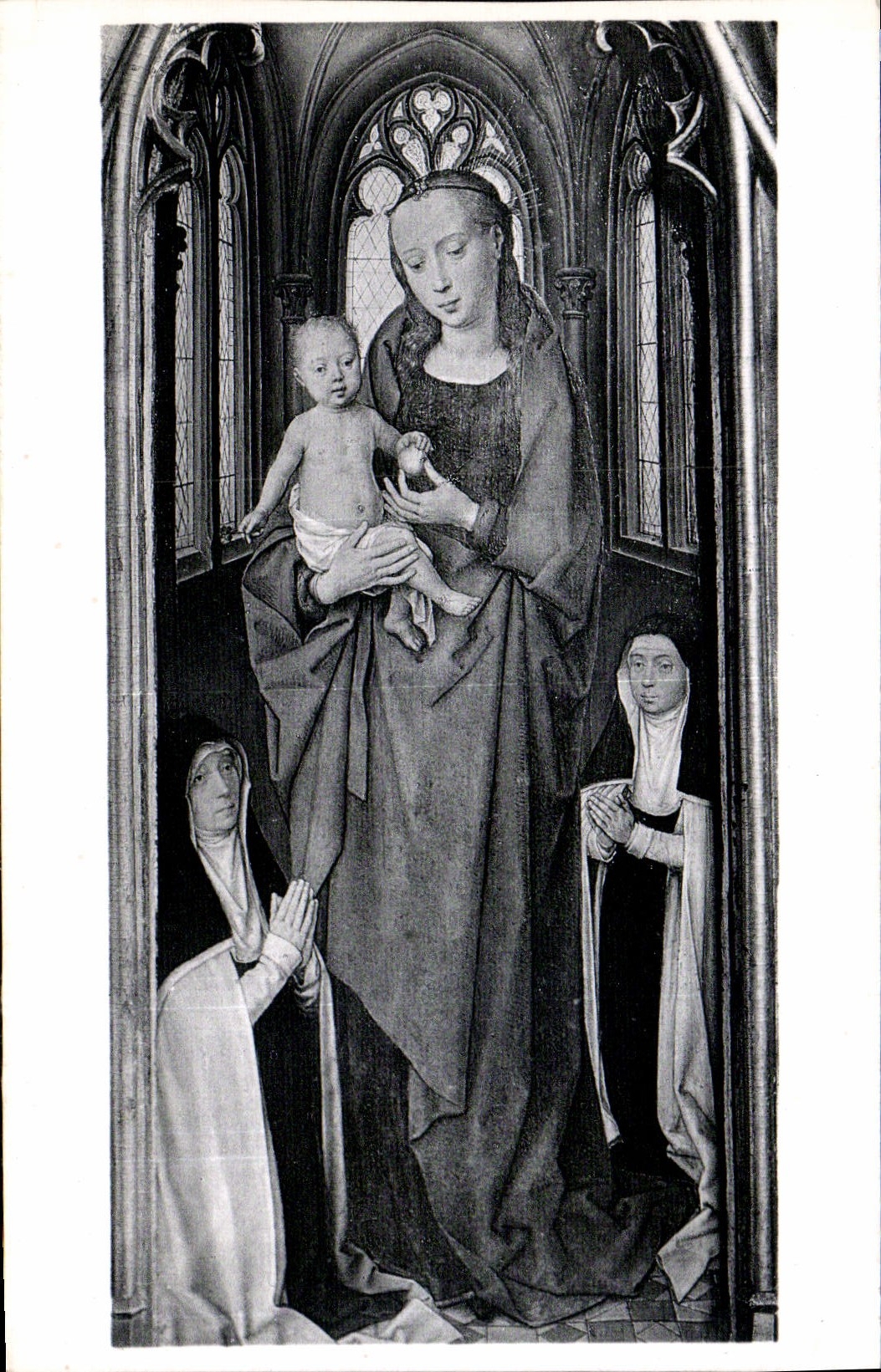 CPA Chasse de Sainte Ursule la Vierge et l'Enfant Bruges hopital Saint Jean