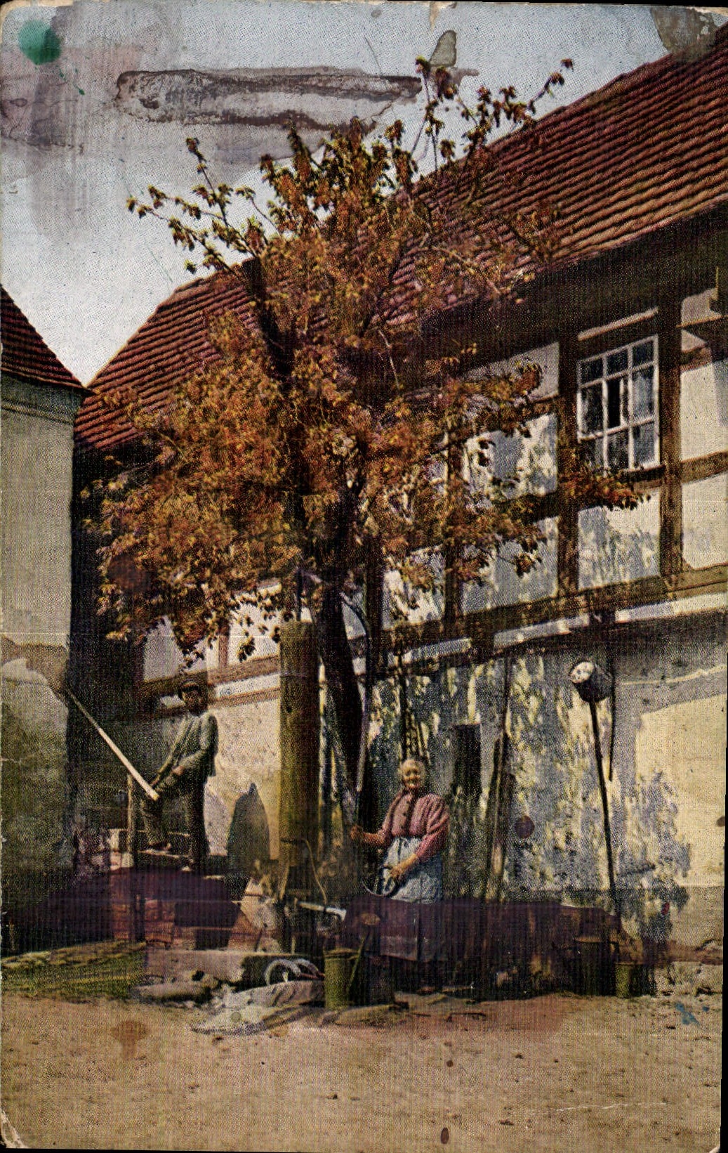 CPA Fantaisie Paysans