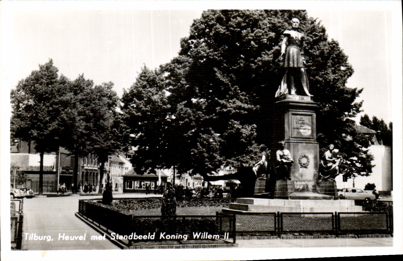 CPA Tilburg Heuvel mit Standbeeld Koning Willem II