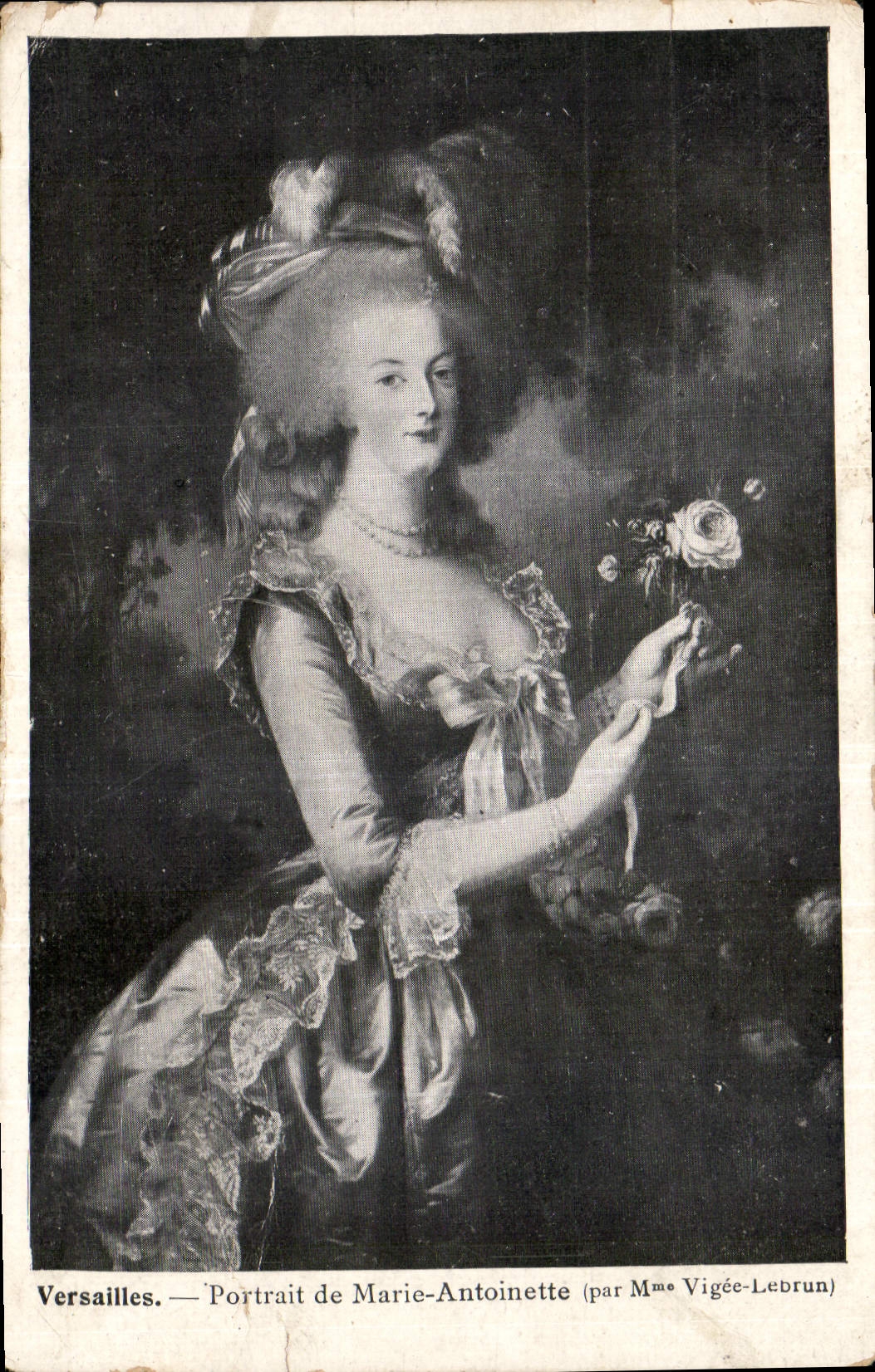 CPA Versailles portrait de Marie Antoinette 