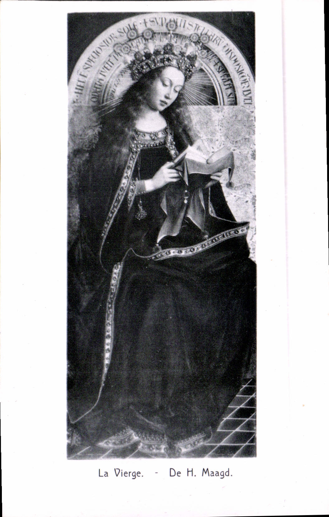 CPA La Vierge de H Maagh Cathedrale Saint Bavon l'Agneau Mystique par Hubert et Jean Van Eyck 