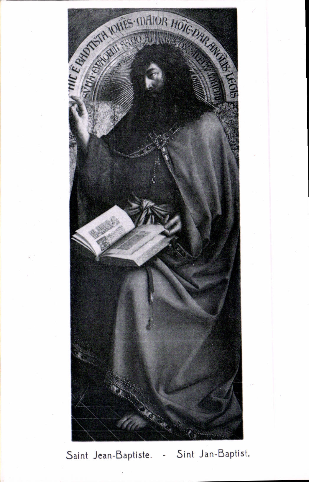 CPA Saint Jean Baptiste Cathedrale Saint Bavon l'Agneau Mystique par Hubert et Jean Van Eyck 