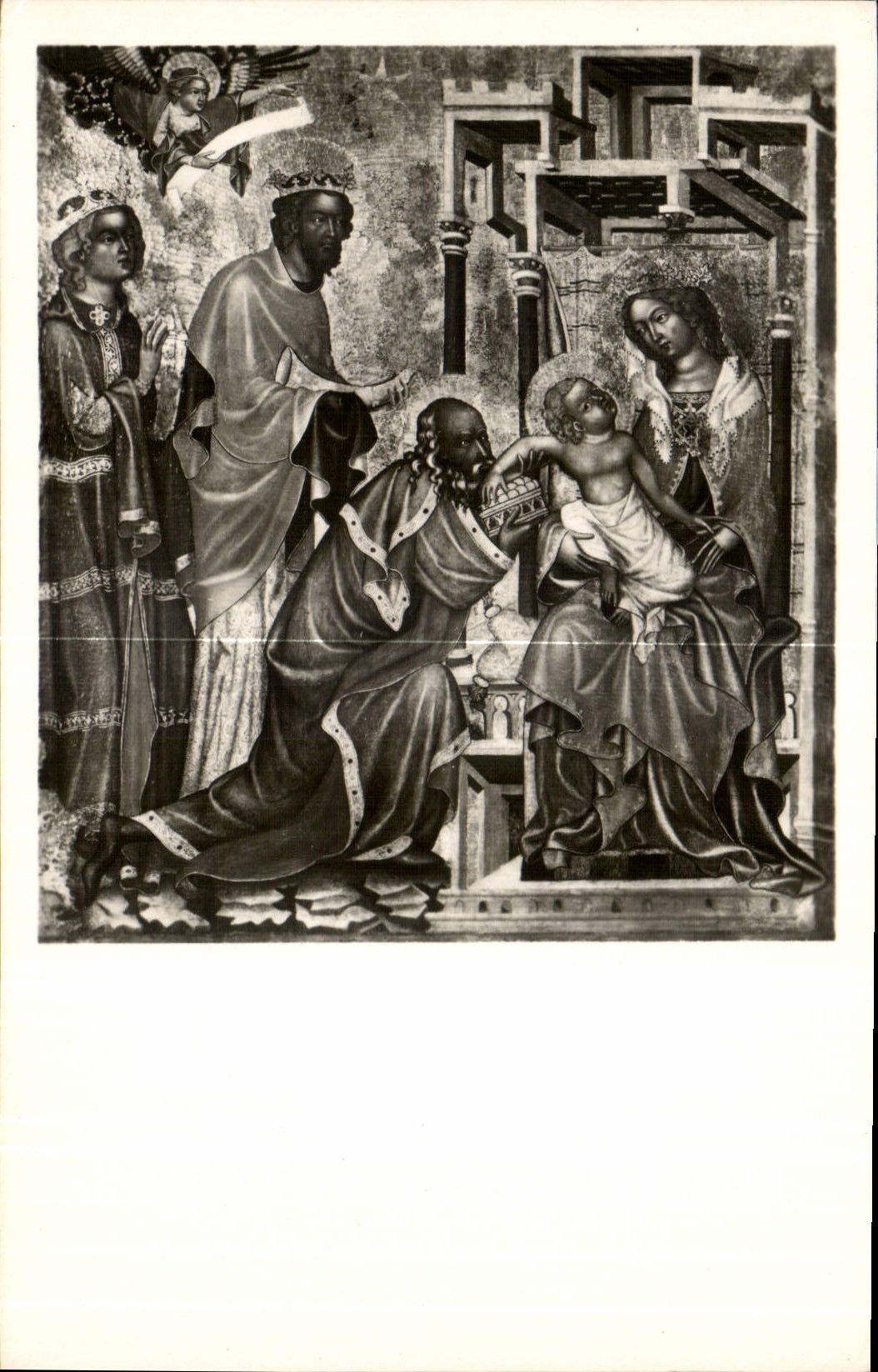 CPA Le Maitre dit du Cycle de Vyssi Brod l'Adoration des Mages galerie nationale de Prague 