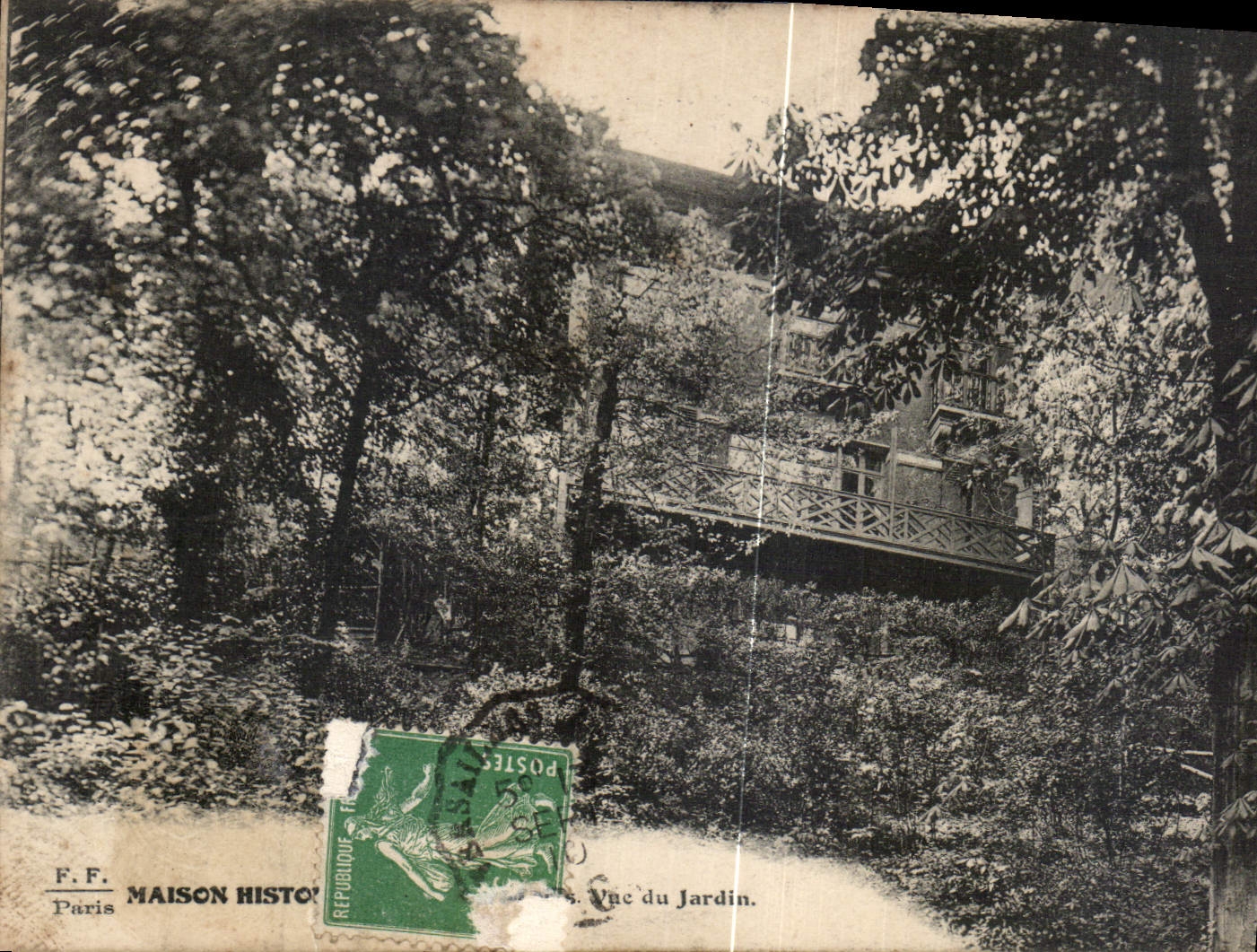CPA Maison historique vue du Jardin 