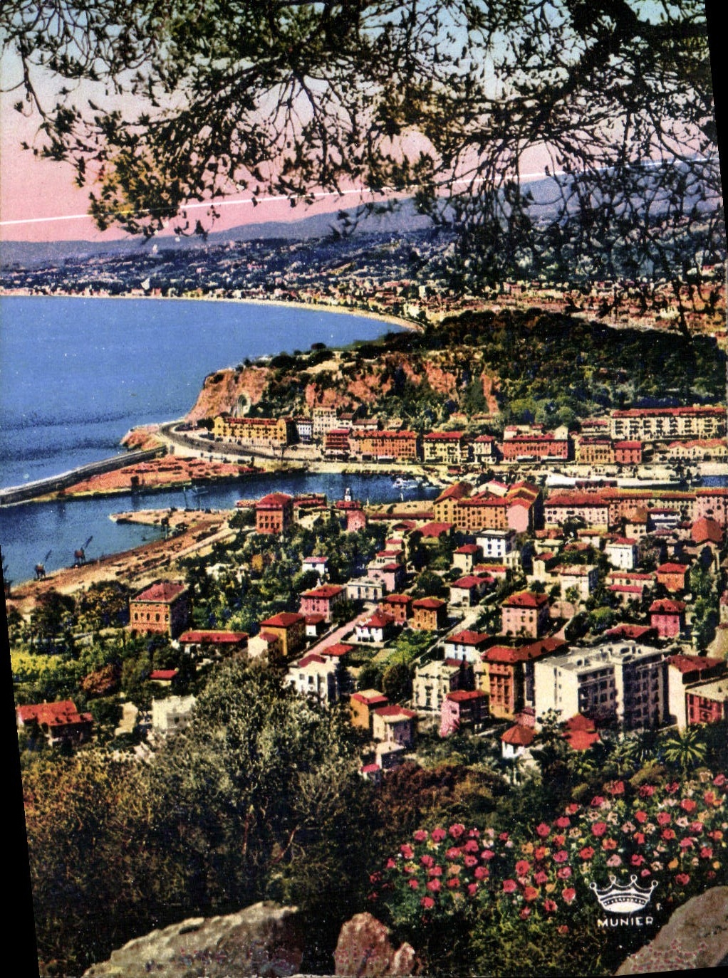 CPA Nice A M vue generale prise du mont Boron 