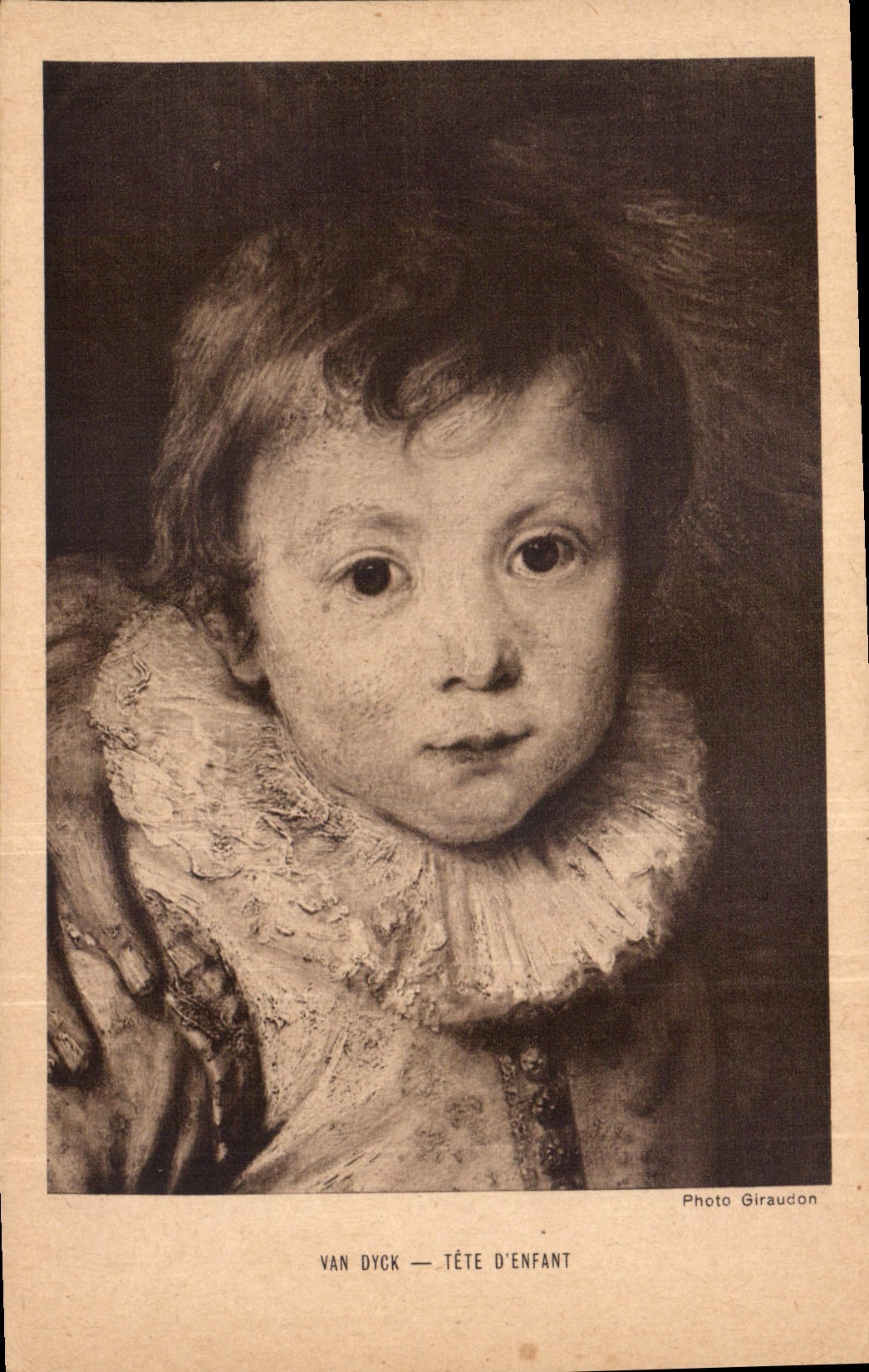CPA Van Dyck Tete d'Enfant 
