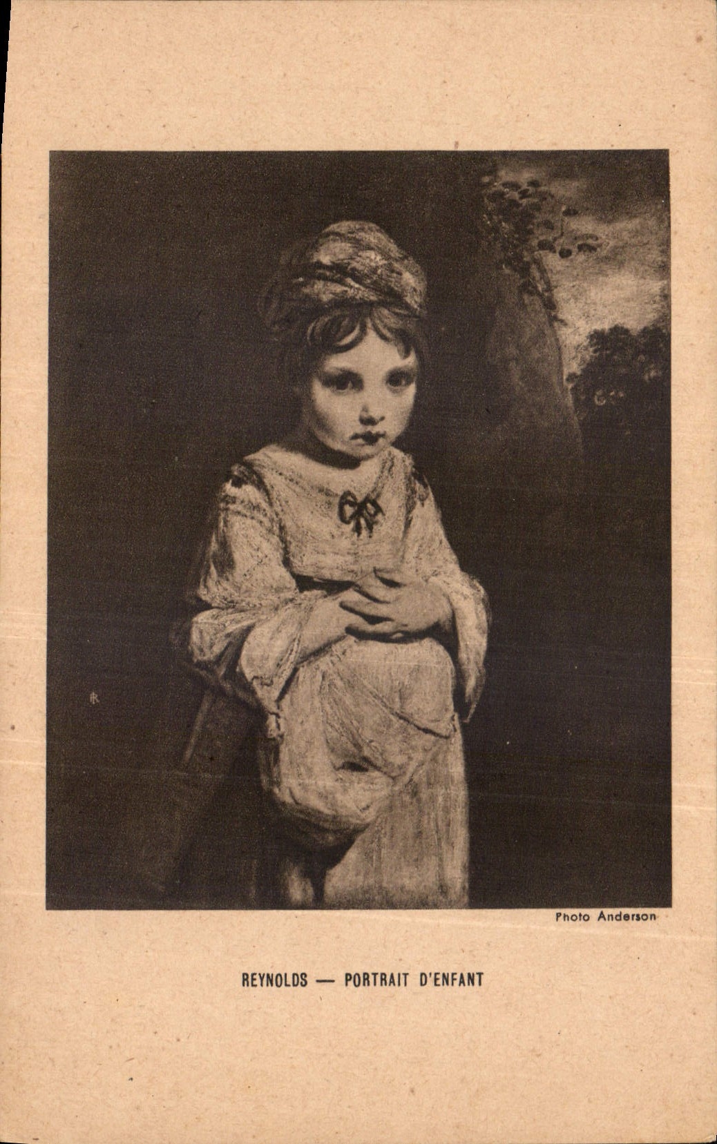 CPA Reynolds portrait d'enfant 