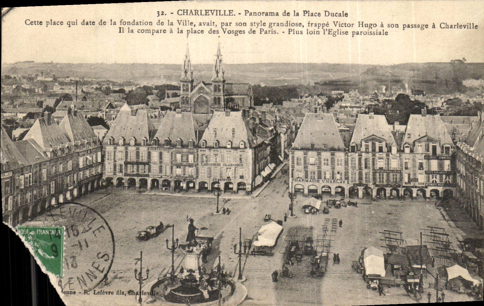 CPA Charleville Panorama de la Place Ducale 