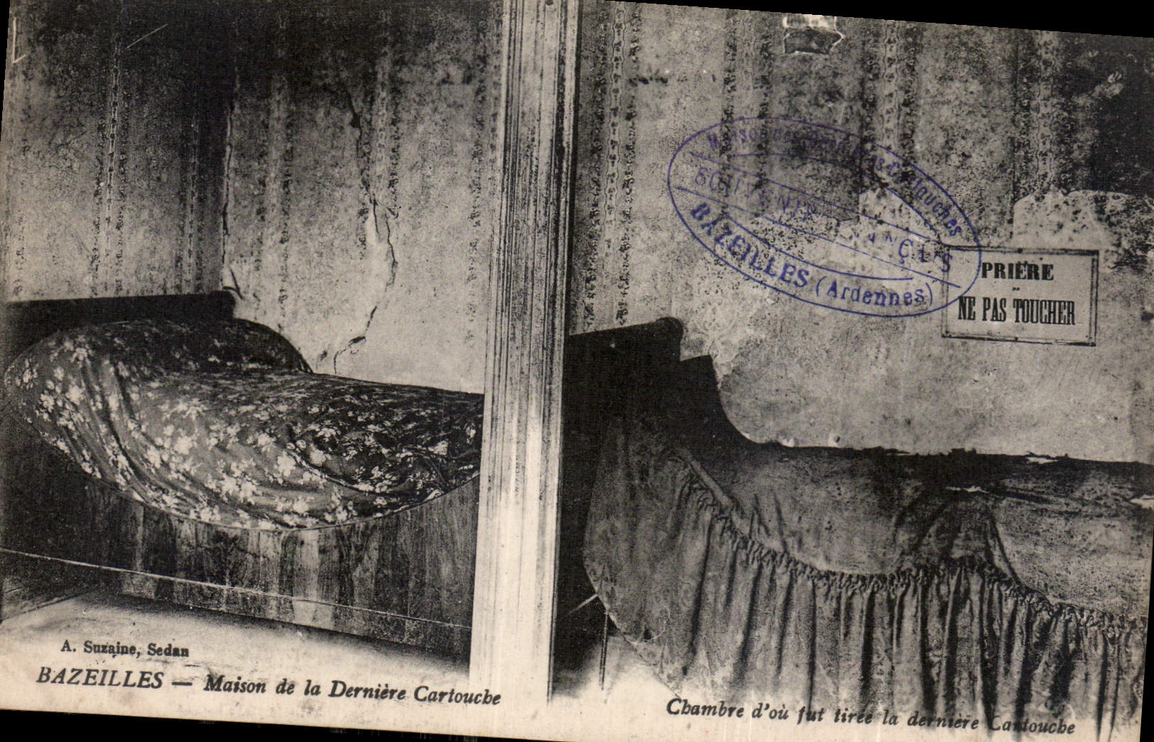 CPA Bazeilles Maison de la Derniere Cartouche chambre d'ou fut tiree la derniere Cartouche 