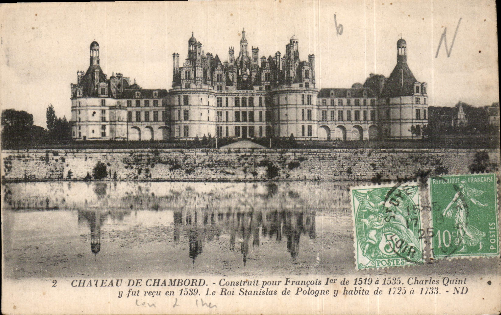 CPA Chateau de Chambord Construit pour Francois I 