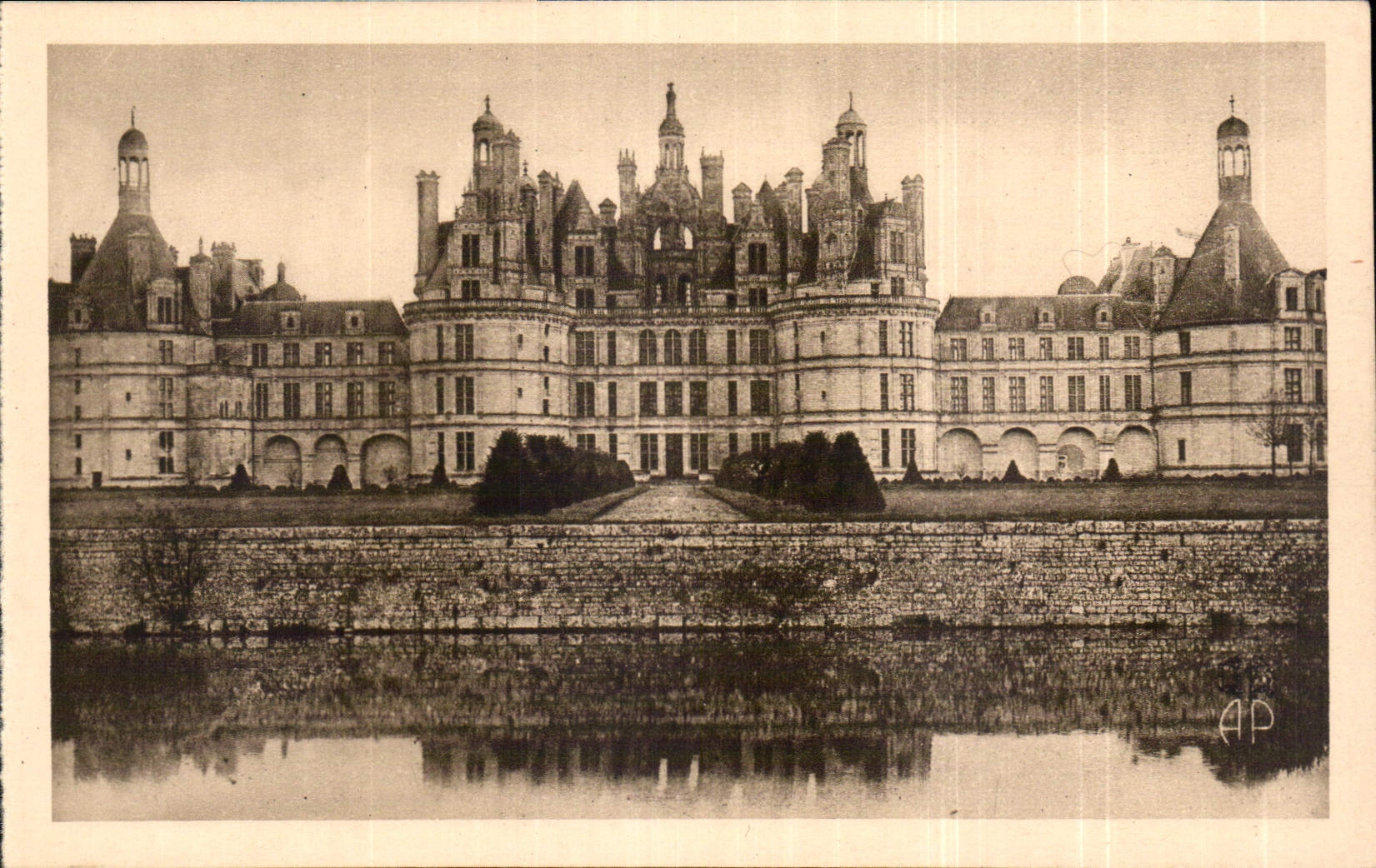 CPA Chambord Le Chateau Facade Septentrionale