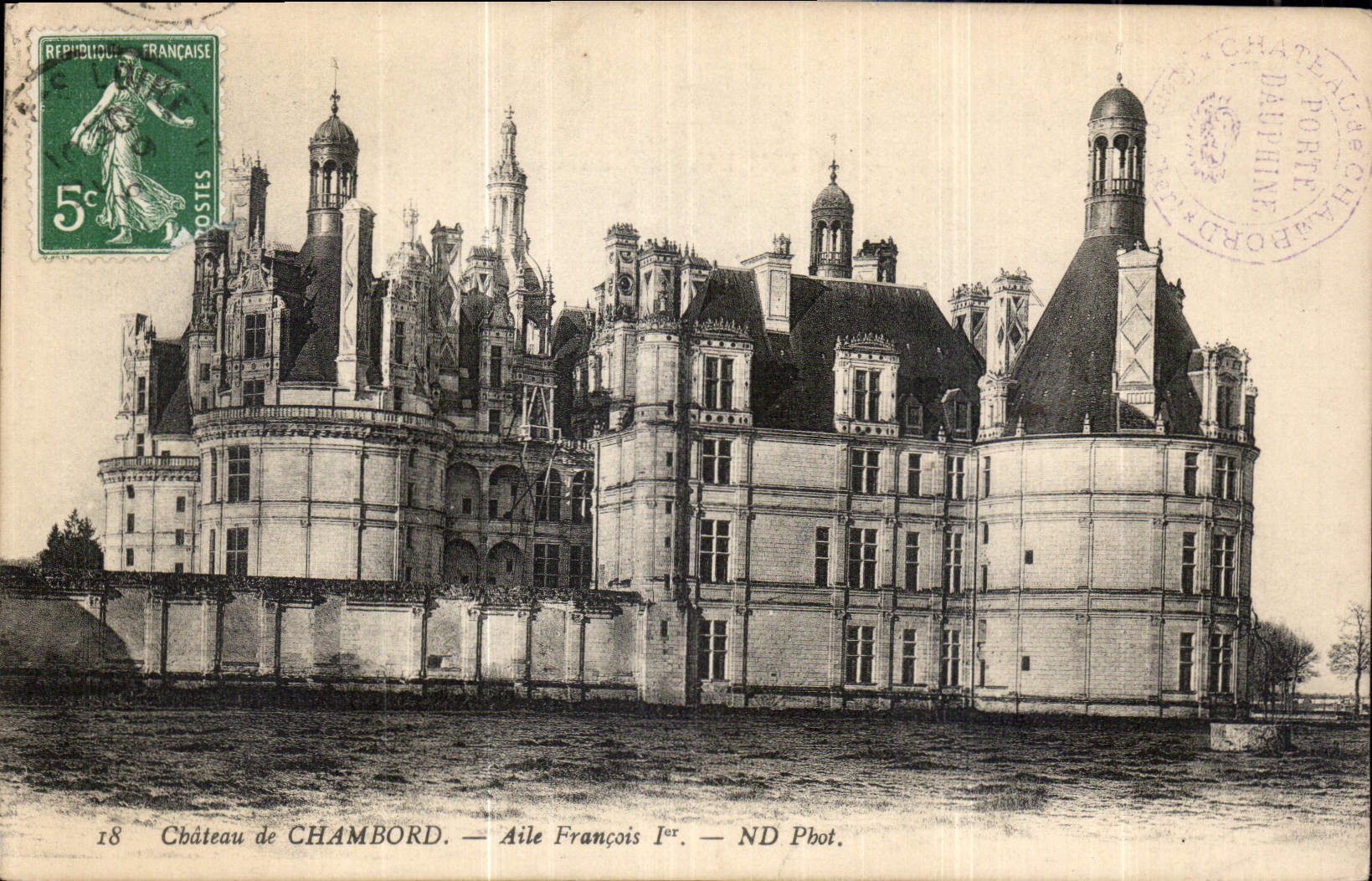 CPA Chateau de Chambord Aile Francois 1er