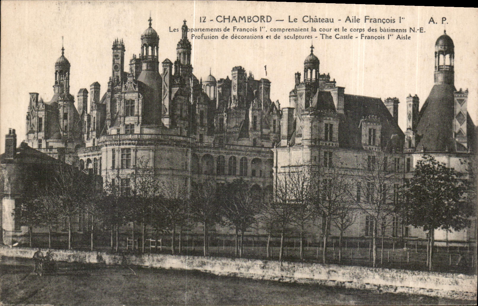 CPA Chambord Le Chateau Aile Francois I
