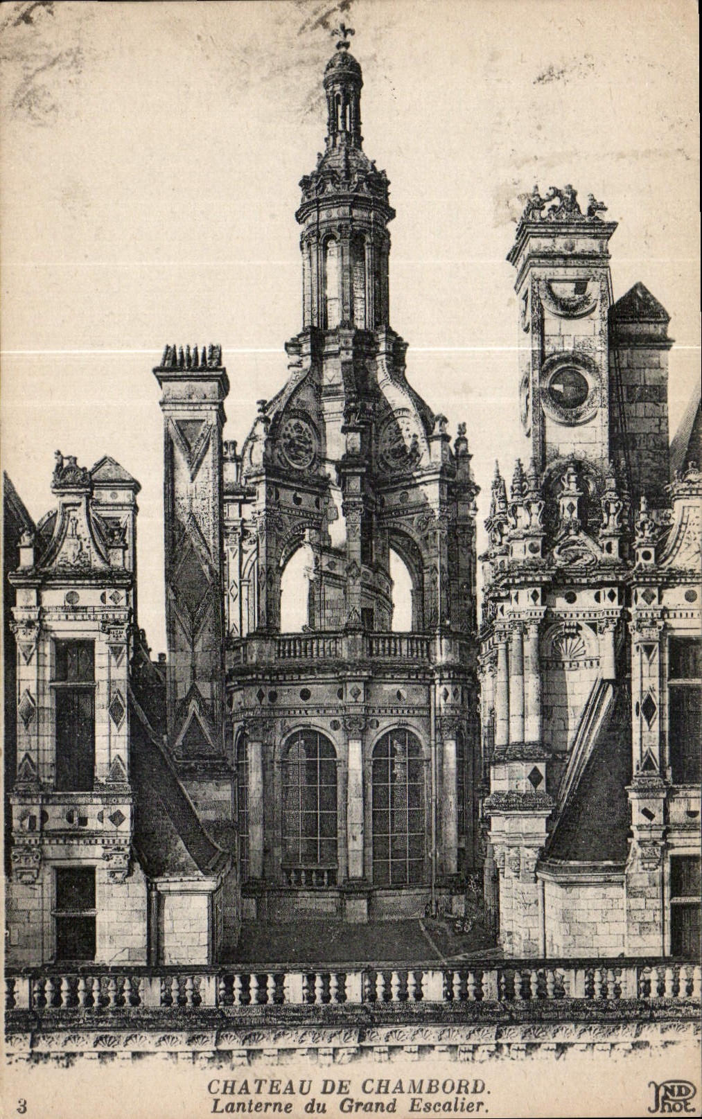 CPA Chateau de Chambord Lanterne du Grand Escalier 