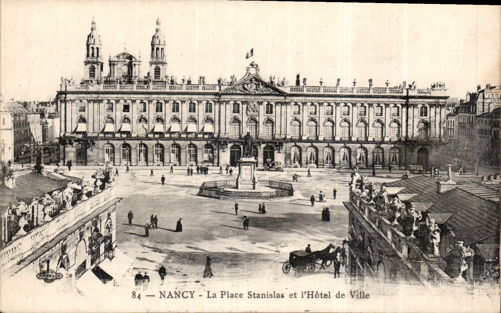 CPA Nancy La Place Stanislav et l'hotel de Ville 