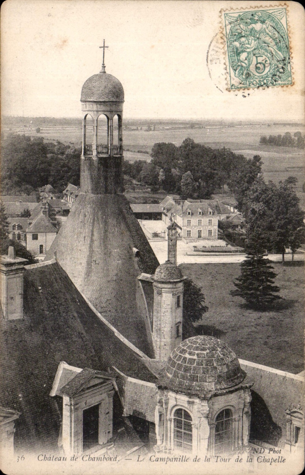 CPA Chateau de Chambord le Campanille de la tour de la Chapelle 