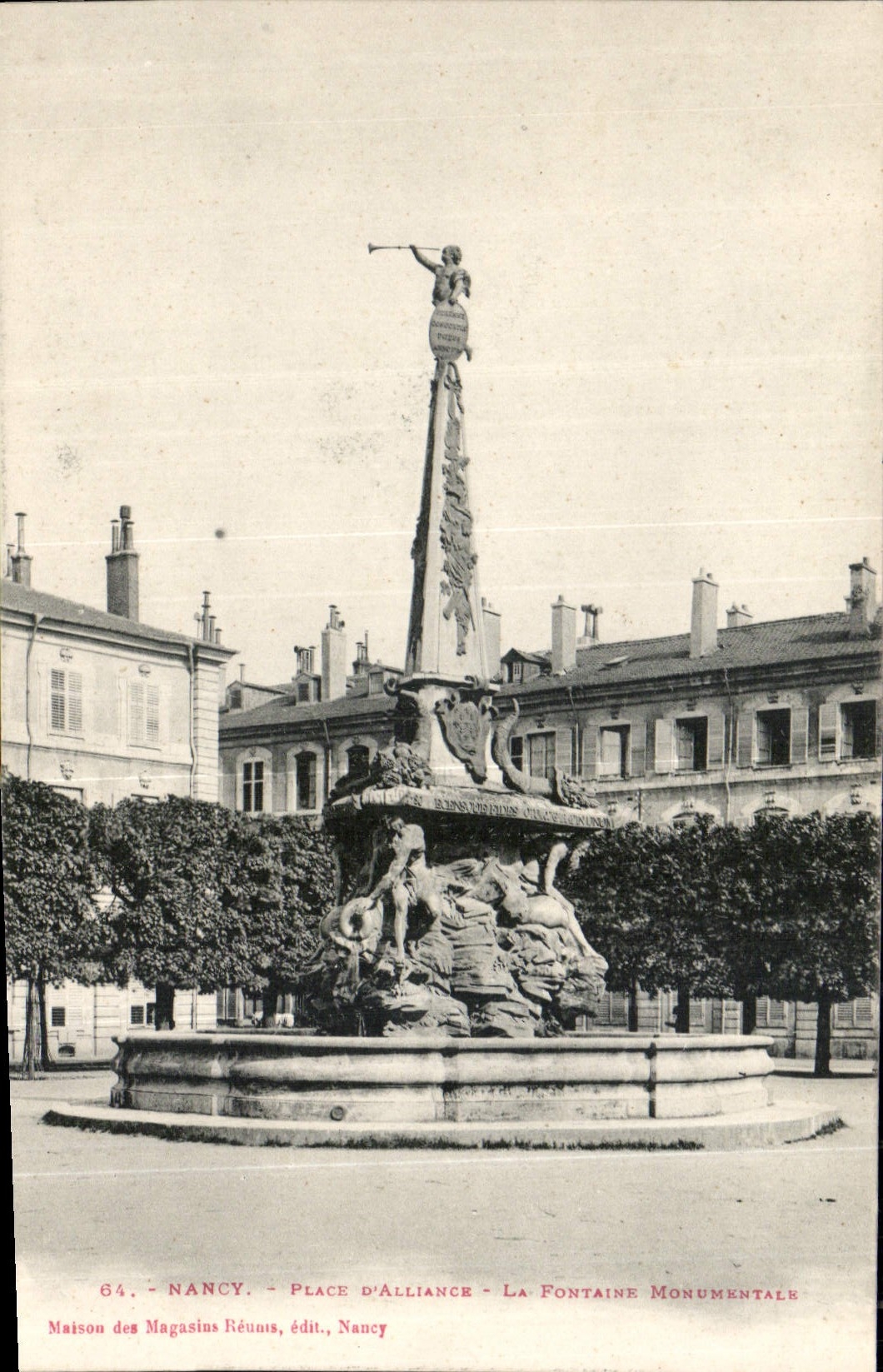 CPA Nancy Place d'Alliance la Fontaine Monumentale 