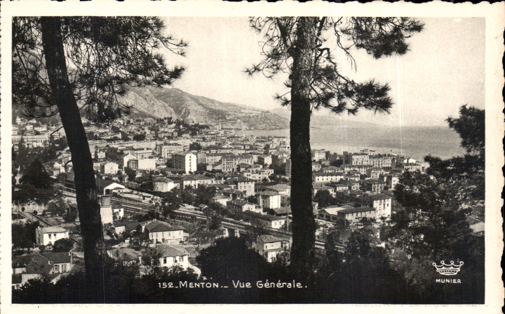 CPA Menton vue generale 