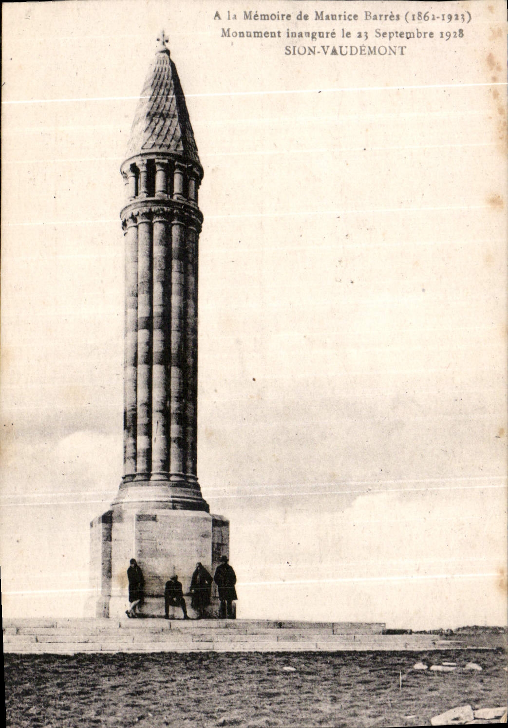 CPA A La Memoire de Maurice barres 1861 1923 Monument Inaugure le 23 Septembre 1918 Sion Vaudemont 