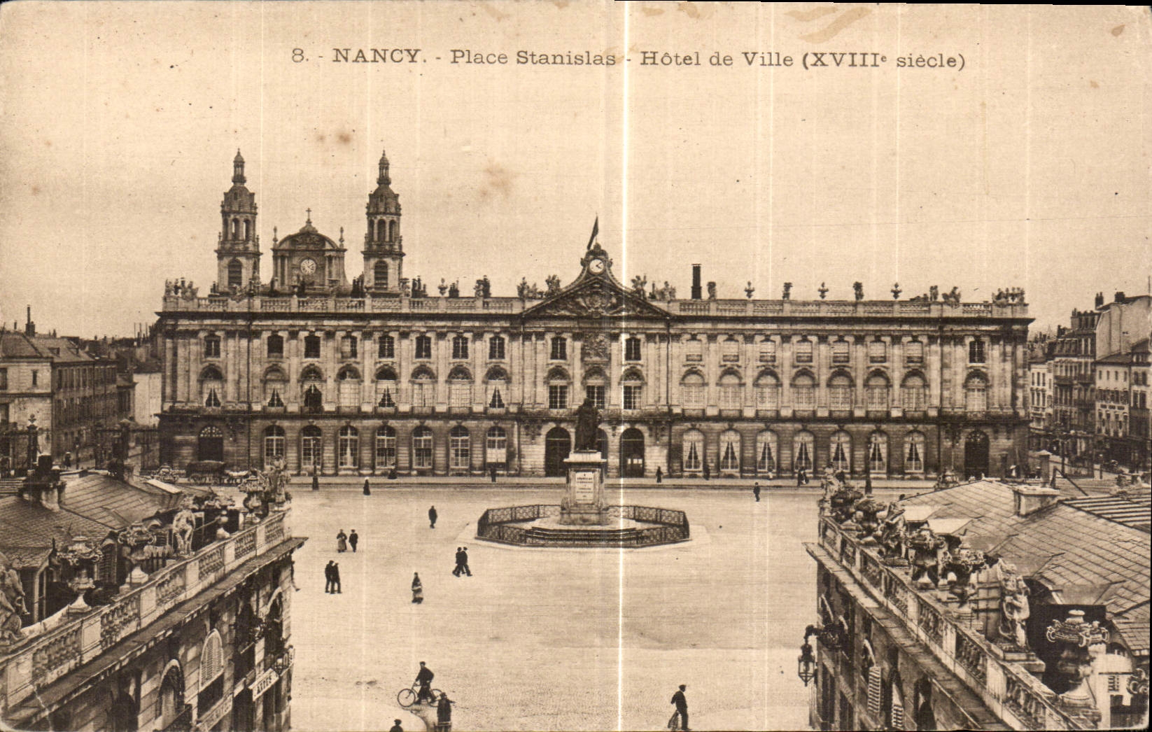 CPA Nancy Place Stanislas Hotel de ville XVIII siecle