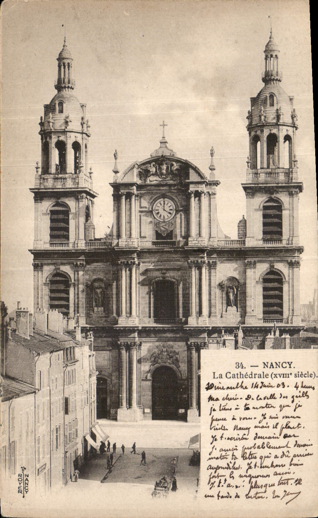 CPA Nancy la Cathedrale XVIII siecle 