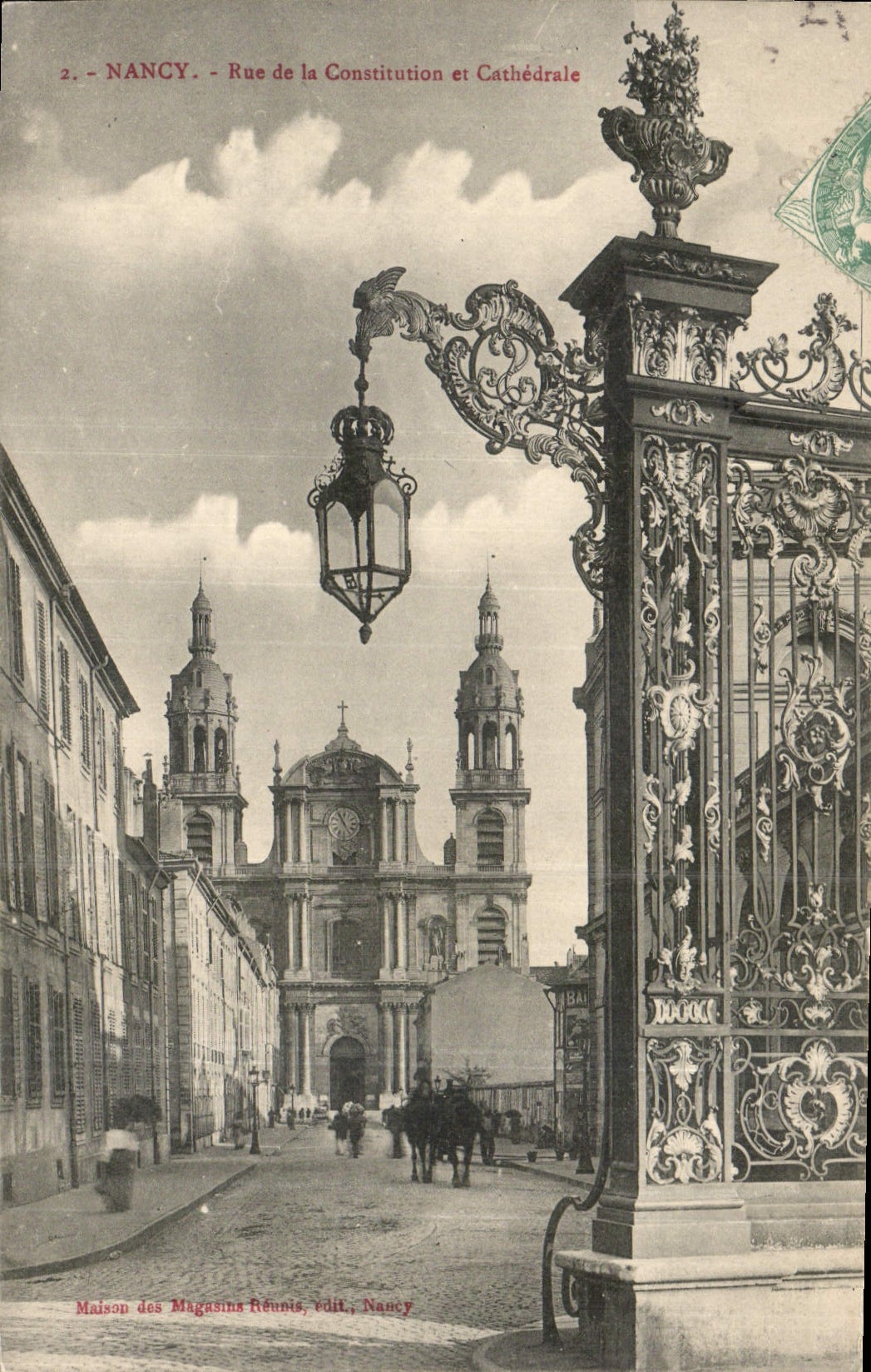 CPA Nancy rue de la constitution est Cathedrale 
